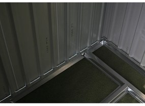 Căsuţă pentru grădină din tablă pentru scule, verde / alb, 2x1,3x1,8 m, HAMAL TIP 1