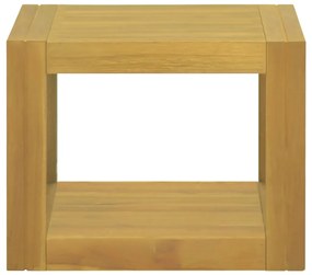 338233 vidaXL Dulap de baie suspendat, 45x45x30 cm, lemn masiv de tec