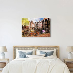 Tablou - Amsterdam, pictură (90x60 cm)