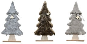 Brad decorativ cu blana LUSH 41 cm - diverse culori Barva: Maro