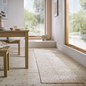 Covor tip traversă crem lavabil 60x230 cm Teo Traditional – Flair Rugs