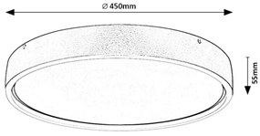 Plafoniera LED design modern Dewson