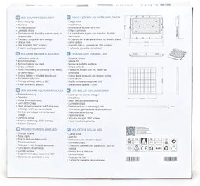Aigostar - Proiector solar LED reglabil 200W/3,4V IP65 cu telecomandă