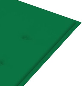 Banca de gradina cu perna, 120 cm, lemn masiv de acacia 120 x 50 x 4 cm, Verde, 1, Verde