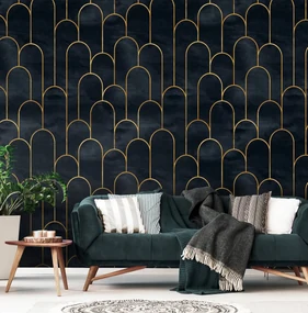 Fototapet - Glamour - motiv auriu (152,5x104 cm), în 8 de alte dimensiuni noi