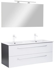 Mobilier complet de baie Vario Clam 120 antracit-alb