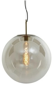 Lustră în culoarea bronz cu abajur din sticlă ø 48 cm Medina – Light &amp; Living