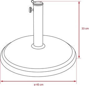 Suport pentru umbrelă Avenberg SANDER