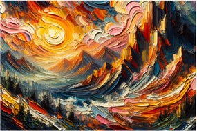 Tablou - Munte acoperit de soare (90x60 cm)