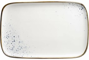 Mäser Tavă dreptunghiulară Pintar Puncte albastrealbe 30 x 20 x 2 cm, L
