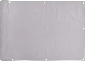 vidaXL Paravan de balcon, gri, 500x90 cm, PVC