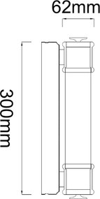 Open Design OR85266 - Aplica LED pentru oglindă OMI LED/7W/230V 30 cm IP44 alamă