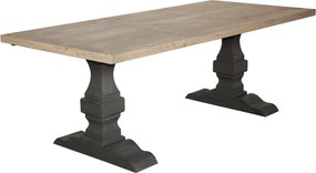 Masă lemn masiv de dining extensibilă Heritage 180/290×100 cm