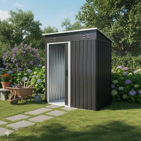 Căsuță pentru unelte de grădină M, 162x86x181cm, antracit Jurhan