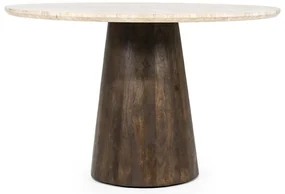 Masa rotunda din travertin 130x76 cm
