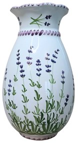 Vază ceramică striată model Lavandă  24cm