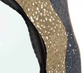 Oglinda decorativa aurie cu rama din metal, ∅ 65,5 cm, Shai Dark Mauro Ferretti
