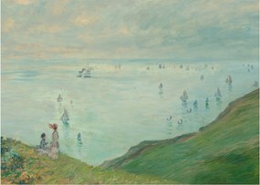Tablou - Henri Fantin-Latour, Cliffs at Pourville, reproducere (70x50 cm)