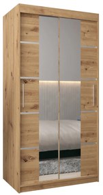 Dulap de haine 100 cm Verika 4 100 (stejar artisan). 1064247