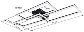 Lustra LED aplicata cu telecomanda TINY