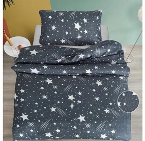 Lenjerie de pat creponata NIGHT SKY BLEND gri Dimensiune lenjerie de pat: 70 x 90 cm | 140 x 200 cm