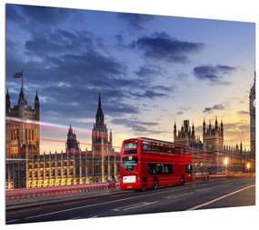 Tablou cu Londra cu autobuz (70x50 cm), în 40 de alte dimensiuni noi