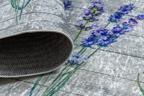 ANDRE 2716 covor lavabil Lavandă anti-alunecare - gri / violet