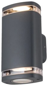 Aplică de exterior Kanlux 38887 ZEVI 2xGU10/10W/230V IP54 antracit