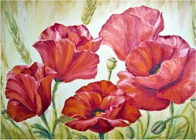 Tablou - Mac - flori (70x50 cm)