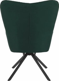Scaun de design, ţesătură verde, KOMODO