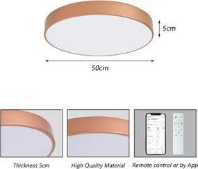 Brilagi-LED Corp de iluminat reglabil POOL SMART LED 60 W/230 V, 50 cm, Wi-Fi Tuya, bronz + telecomandă