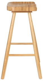 Scaun de bar în culoare naturală din lemn de stejar (înălțime șezut 65,5 cm) Vander – White Label