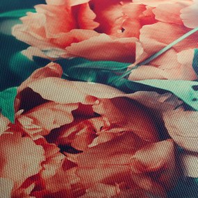 Tablou - Flori de primăvară (cu ceas) (90x30 cm)