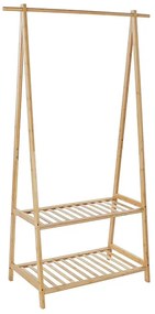 Suport Bamboo pentru haine 90x43x153 cm