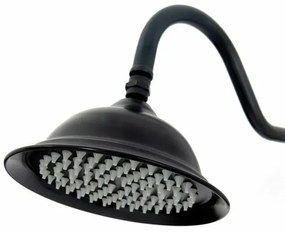 Coloana de dus cu pipa pentru cada Rea Retro negru mat