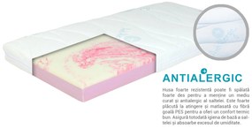 Saltea pentru copii din spumă Antibacteriană KID 80x160