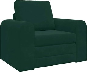 vidaXL Pat canapea Verde închis 98 x 71 x 83 cm Catifea