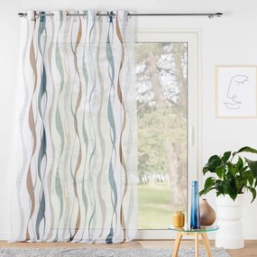 Perdea albă/albastră 140x280 cm Lisana – douceur d'intérieur