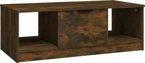 vidaXL Măsuță de cafea, stejar fumuriu, 102x50x36 cm, lemn prelucrat