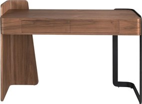 Birou modern din lemn furniruit Walnut