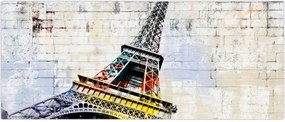 Tablou - Arta digitală a Turnului Eiffel (120x50 cm)