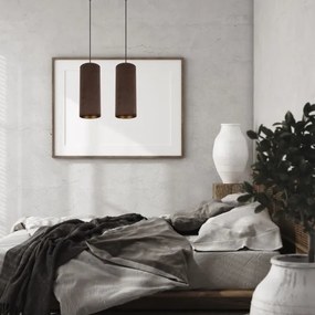 Lustr AVALO 2xE27/60W/230V cablu maro/cupru