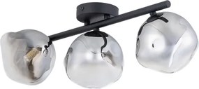 Brilagi - Lustru aplicat VULCANO 3xG9/8W/230V negru/negru fumuriu