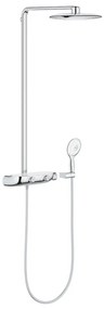 Coloana de dus crom cu baterie termostatata Grohe Rainshower Smartcontrol 360