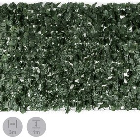 Fency parbriz de confidențialitate 300 x 100 cm, de culoare închisă- iederă verde