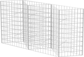 vidaXL Coș gabion, 120 x 30 x 100 cm, oțel galvanizat