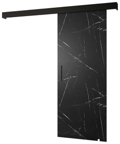 Uși culisante 90 cm Sharlene I (marmură negru + negru mat + negru). 1043606