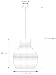 Lustră pe cablu ALBAN 1xE27/40W/230V bej Lucide 03438/35/72