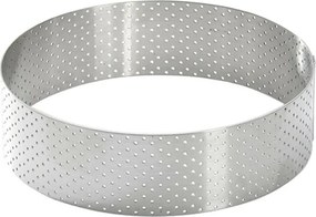 Inel de tort perforat rotund De Buyer 3098.05, 12,5 cm, oțel inoxidabil, 12,5 cm