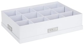 Cutie depozitare cu 12 compartimente Bigso, 31 x 43 cm, alb
